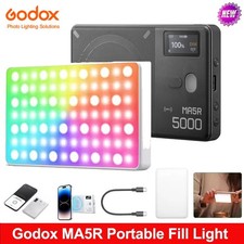 US Godox MA5R Magnetic RGB Full-Color LED Light Power Bank For Smartphone iPhone