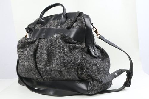 RAG & BONE Umhängetasche schwarz grau Wolle Leder groß extra groß Tasche - Bild 12 von 23