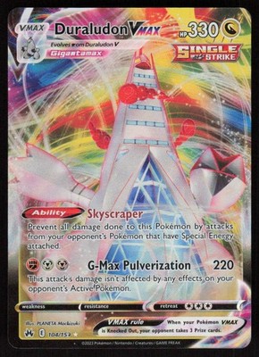 Duraludon VMAX Holo 104/159 Crown Zenith LP-NM