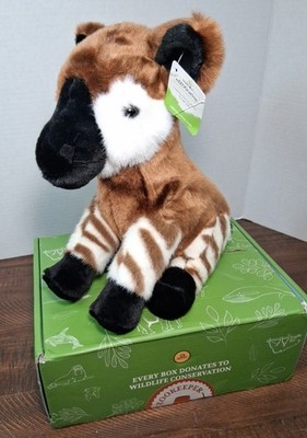 NWT Wildlife Tree Activity Box Okapi Stuffed Animal 10  edZOOcation Educational 