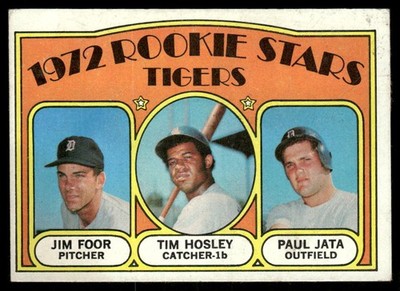 1972 Topps #257 Rookie Stars Jim Foor RC Tim Hosley RC Paul Jata RC - VG