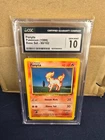1999 Pokemon Base Set Ponyta 60/102 Unlimited Common Non-Holo CGC 10