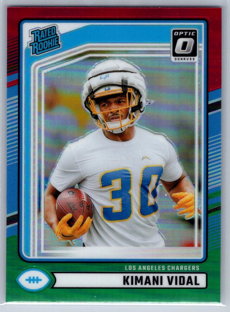 Kimani Vidal Panini Donruss #355 Optic Preview-Red & Green