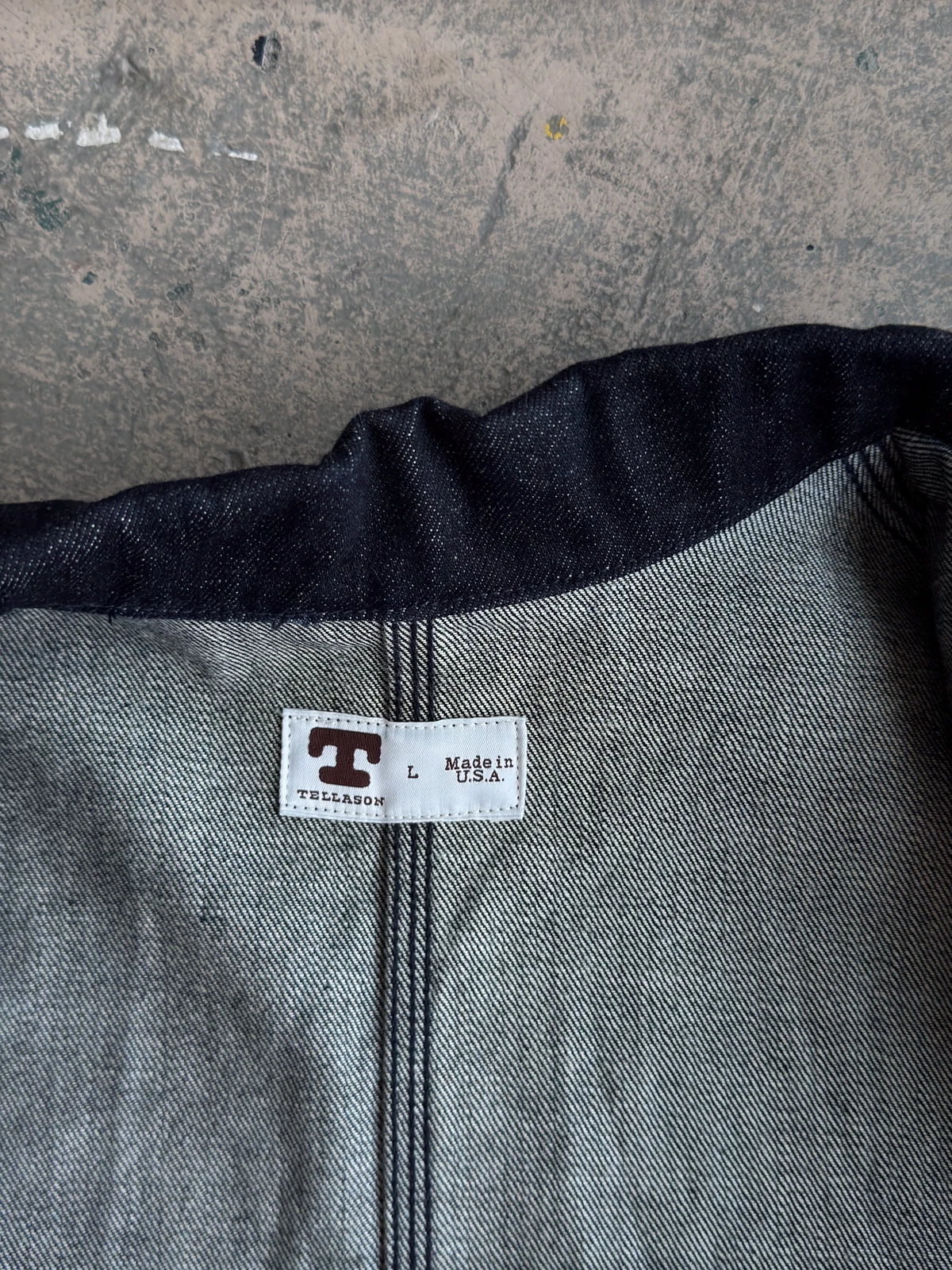 Tellason Palmer Denim Jacket - L - USA - 14.75oz Cone Mills White Oak - Rare - product detail image 6