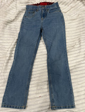 Levi's Girls Straight Blue Solid Denim Jeans Size 10 Regular 5-Pocket
