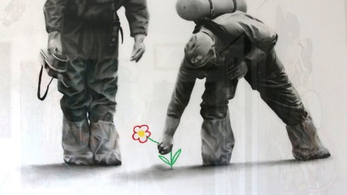 MURMURE Picking Big Original Drawing Signed + sticker banksy,shepard fairey - Picture 10 of 11