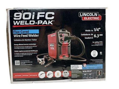 Lincoln Electric 90i FC WELD-PAK Flux Cored Wire Feed Welder K5255-1 Light Used