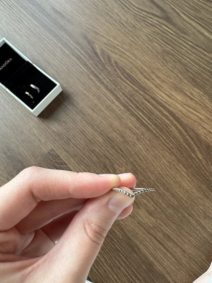 Conjunto de 3 anéis empilháveis Pandora tira tamanho 6 - Imagem 2 de 4