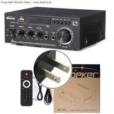 Woopker AK45 Pro 820W HiFi Digital Amplifier Channel 2.0 Bluetooth Audio AMP