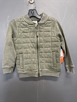 Toddler Boys Wonder Nation Green Bomber Jacket Size 3T