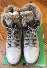 Women?s Leather and Lambswool Remonte Built-in Ice Clamp Ankle Boots Roomy 38/7 