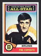 1974-75 Topps PHIL ESPOSITO All Star Boston Bruins #129 NEAR MINT Condition