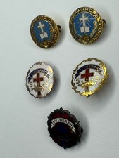 Vtg Lutheran Sunday School Attendance Pins Cross & Crown Little System Concordia