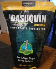 Nutramax Labs Dasuquin W/MSM Soft Chews for Large Dogs 60+ Lbs  150 Count 03/26