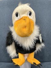 12" Bald Eagle Hand Puppet GEPPEDDO Bird Plush With Squeaker Noise ADORABLE NWT