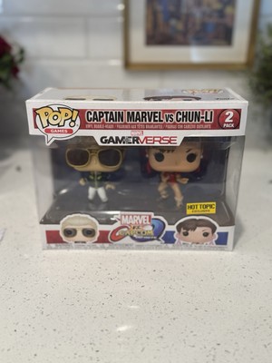 Funko Pop! Vinyl: Marvel - MvC- 2 Pack- Captain Marvel/Chun-Li