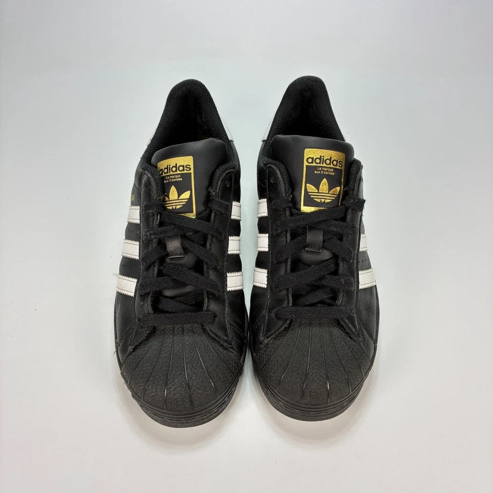 Adidas Superstar Negro Blanco Zapatos Informales Tenis Con Cordones 789002 Juvenil Talla 5 Foto 3 de 4