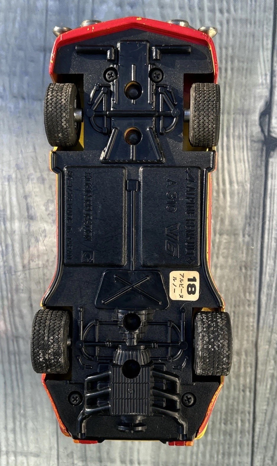 EIDAI ALPINE RENAULT A310 V6 RALLYE JEAN BEHRA 1977 G FREQUELIN #1 DIECAST 1:28