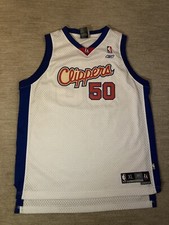 VTG Reebok Los Angeles Clippers Corey Maggette #50 White Jersey Youth Size XL