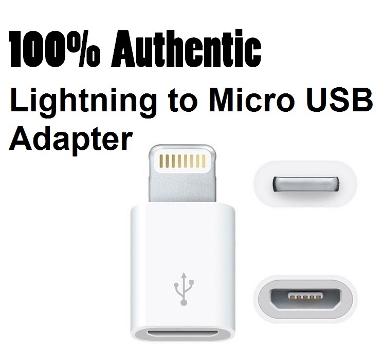 Original OEM Lightning to Micro USB Adapter MD820AM/A for APPLE