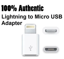 Original OEM Lightning to Micro USB Adapter MD820AM/A for APPLE iPhone 5 6 7 8 X