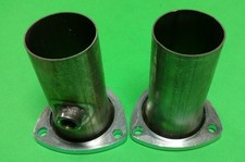 3"Header to 2.5"409 Stainless 3 Bolt Flange Reducers With 02 Bung Made in USA