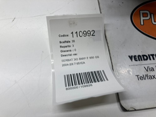 SERBATOIO CARBURANTE BENZINA ORIGINAL FOR BMW F 650 GS 2000-2001-2002-2003 651EA - Foto 5 di 5