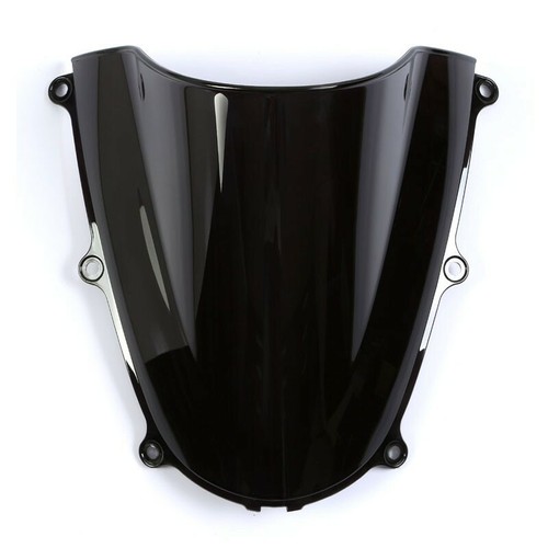 Black Double Bubble Windshield Shield ABS For Honda CBR600RR 2005-2006 - Picture 3 of 3