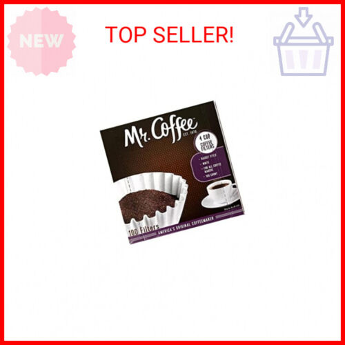 Mr. Coffee 4-Cup Coffee Filters, 100 Count (Package May Vary)