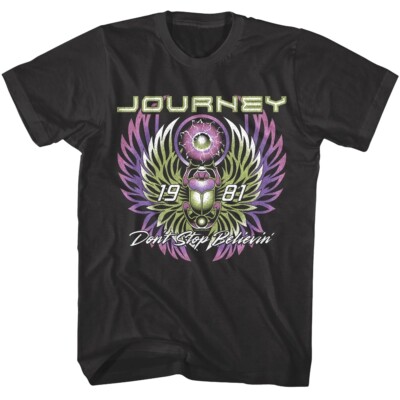 Journey Don't Stop Believin' 1981 Men's T Shirt | eBay