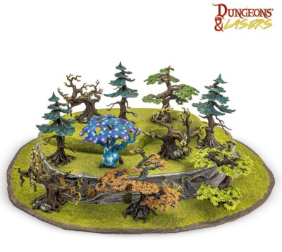Archon Studio DNL0059 Dungeons & Lasers Expansion Set Trees Pack Leafy Charms