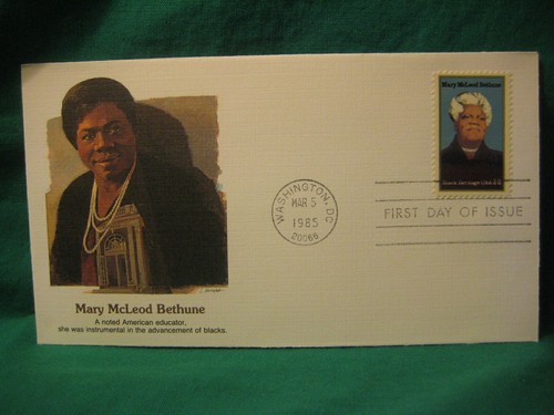 First Day of Issue-Fleetwood Cachet-22c Mary McLeod Bethune-Scott# 2137