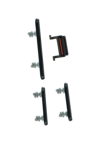 Boutons Latéraux Pour IPhone 15 Pro/Pro Max - Noir Titane, 4 Pièces, Neuf, Fabriqué En France