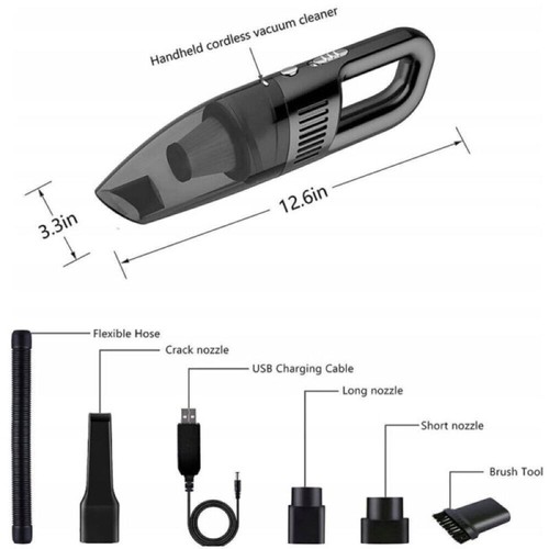 Vacuum Hand Cordless Cleaner Wet Dry Car Held Office USB Rechargeable UK New*` - Picture 8 of 12