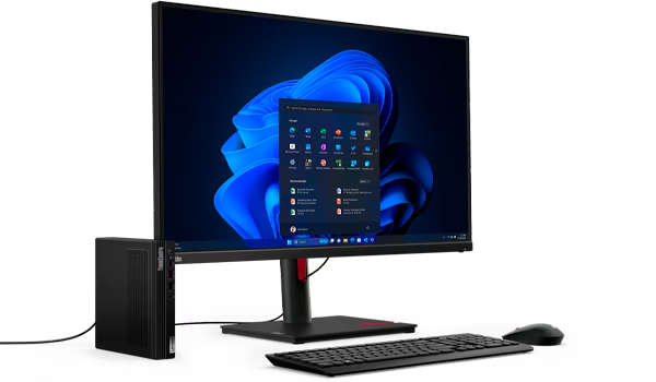 Lenovo ThinkCentre M90q Gen 5 Tiny PC - Intel Core I7-14700 VPro, 64GB RAM, 1TB SSD, Windows 11 Pro - Potente E Compatto Per Ufficio - 2