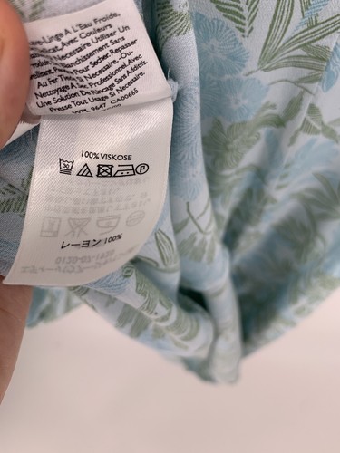 Eddie Bauer Vintage '07 Women's XS Blue Long Floral Button Front Dress D10 - Picture 4 of 6