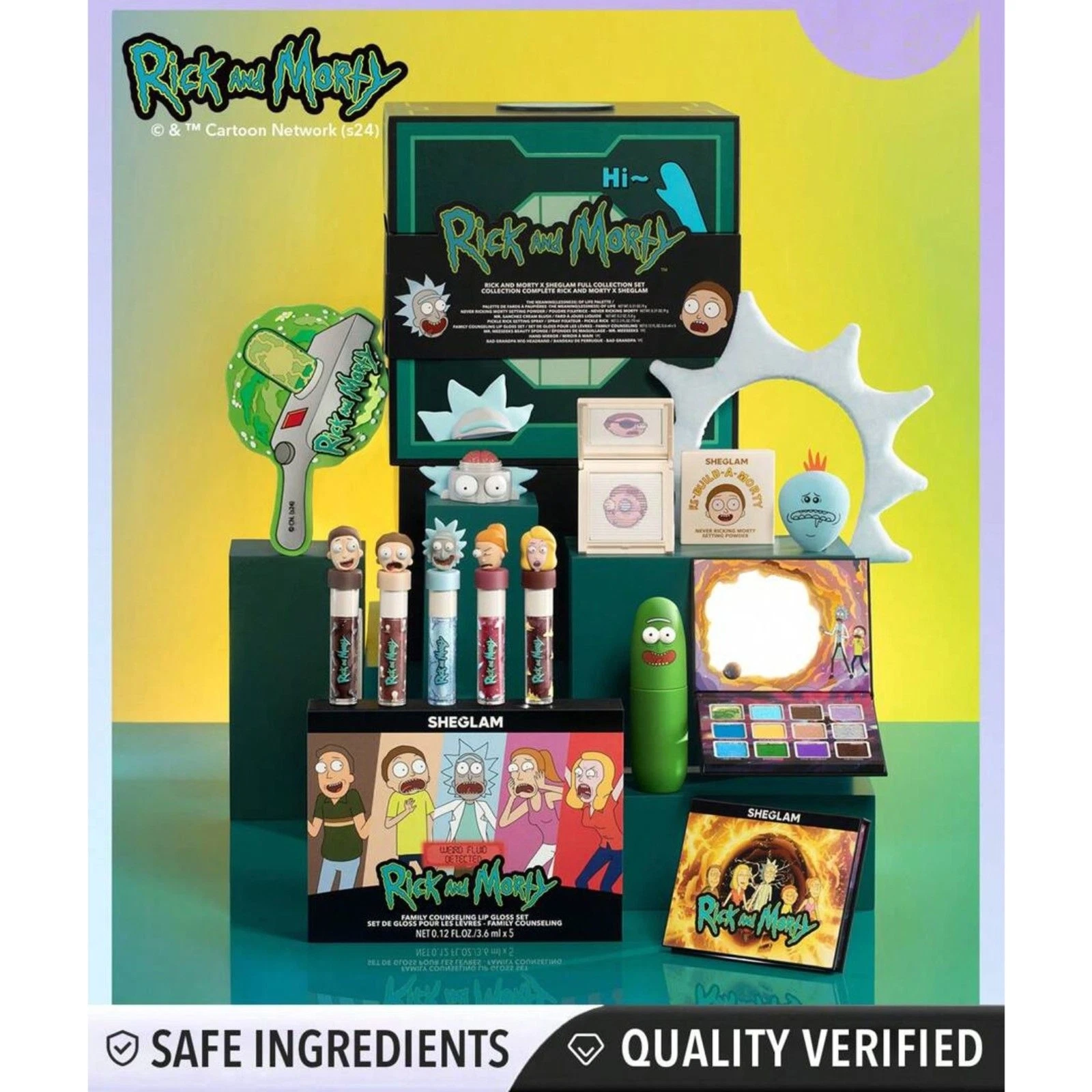 Rick and Morty Adult Swim Full Make Up Collection, Make Up Kit