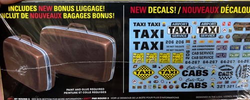 AMT 1243 1970 Ford Galaxie Taxi Cab 1/25 McM kit fs - Picture 3 of 3