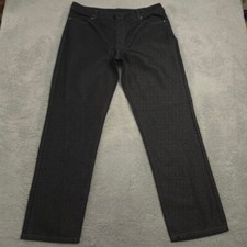 McDonalds Uniform Pants Men  s 38 Black Straight Leg Denim Workwear Restaurant