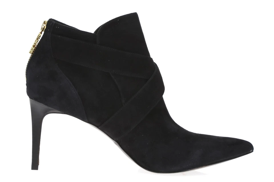 Rachel Zoe Mujer Negro Gamuza Tobillo Clásico Botas Zapatos Talla 8 M ¡Nuevo! 216497 Foto 4 de 4