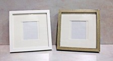 Wood Gallery Frame, 10"x10" Overall 4"x6", 5"x5" Opening - White