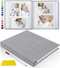 Popotop Photo Album Self Adhesive Scrapbook Album for 4X6 5X7 8X10 Pictures Diy