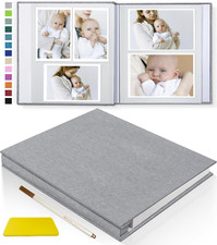 Popotop Photo Album Self Adhesive Scrapbook Album for 4X6 5X7 8X10 Pictures DIY
