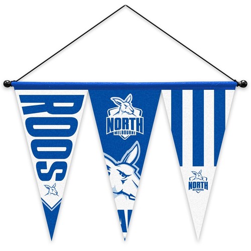 AFL Footy Team Logo Set of 3 Felt Wall Pennant with Hanger - Picture 10 of 16