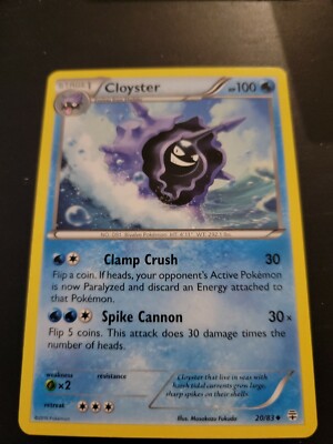 Pokemon TCG Card 2016 XY Generations Cloyster 20/83 Non-Holo