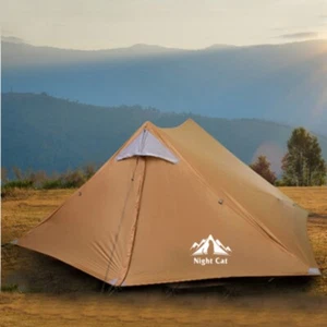 Night Cat 2 Person Ultralight Tent For Backpacking Camping Hiking Climbing