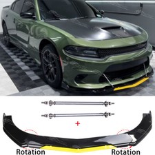 For Dodge Charger Rt Srt Sxt Front Bumper Spoiler Lip Splitter Strut Rods Kit For Dodge Charger Rt Srt Sxt Front Bumper Spoiler Lip Splitter Strut Rods Kit