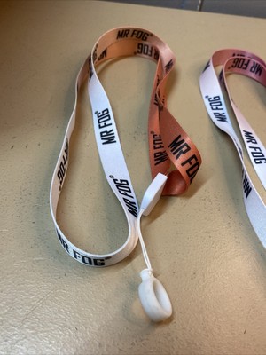Mr. Fog Lanyard Lot of 3 Pieces Red Orange Purple New holder pin Mr. Fog Lanyard Lot of 3 Pieces Red Orange Purple New holder pin