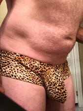 Bikini uomo leopardato boxer morbido uomo intimo marsupio mini boxer slip elasticizzato