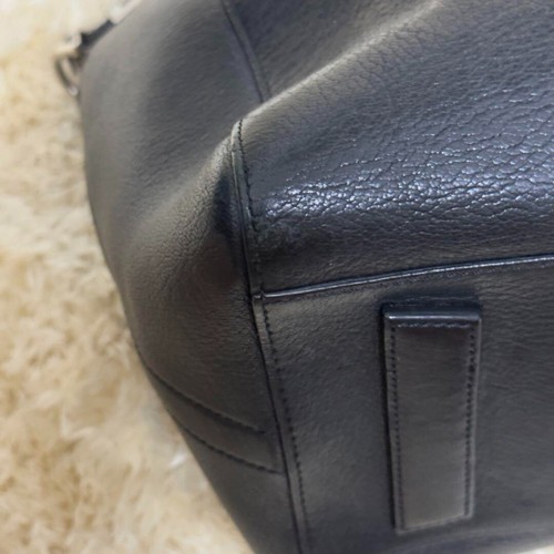 GIVENCHY Antigona Leather 2way HandBag Logo Black USED 202501M - Picture 12 of 14